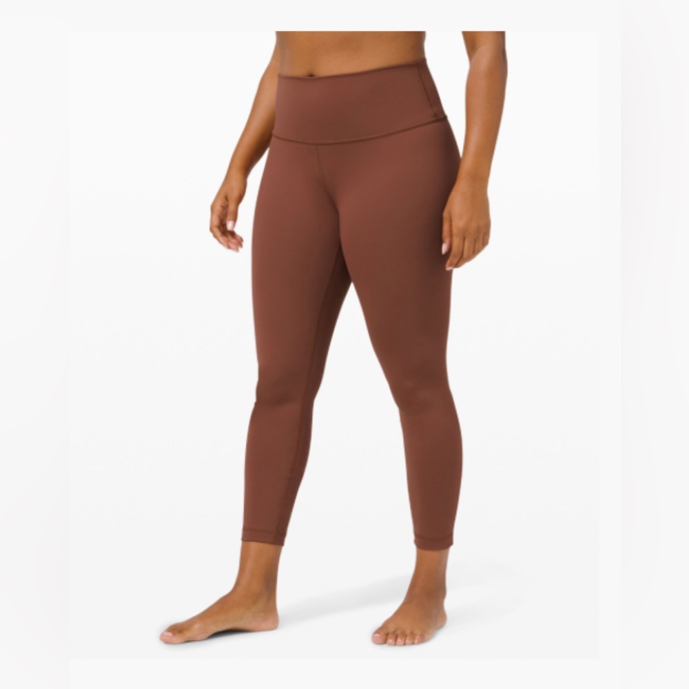 Lululemon WUNDER UNDER HIGH-RISE TIGHT 25” FULL-ON LUXTREME Ancient Copper Sz 10